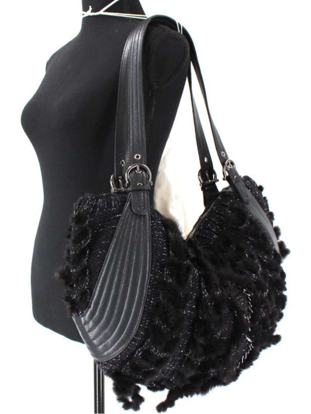 Salvatore Ferragamo Black Shoulder Bag